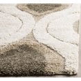thumbnail image 3 of SAFAVIEH Florida Declan Geometric Swirls Shag Runner Rug, Cream/Smoke, 2'3" x 11', 3 of 6