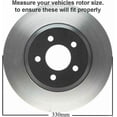 thumbnail image 2 of Detroit Axle - Front Brake Kit for 2011-2020 Jeep Grand Cherokee Dodge Durango Drilled Slotted Brake Rotors Ceramic Brakes Pads 2012 2013 2014 2015 2016 2017 2018 2019 Replacement: 12.98'' inch Rotor, 2 of 8