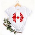 thumbnail image 3 of Pisexur Hauts pour Femmes, Hauts d'Été pour Femmes, Nouveau Pull à Manches Courtes Col Rond Décontracté Imprimé Blanc,S, 3 of 4