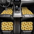 thumbnail image 6 of Salouo Sunflowers for Car Floor Mat Set of 4–Car Carpet Mats - Car Mats with Anti-Slip Backing & Driver Heel Pad Universal Fit for Cars, Trucks, SUVs, and Vans, 6 of 6