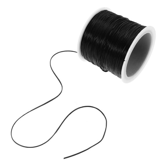 1 Roll Of Elastic Thread For Hair Extensions Stretch Beading String For Hairstyling And Jewelry Making Abrasion-Resistant Silicone Strings