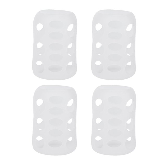 WORGEOUS 4 piezas de silicona cubierta de biberón alimentando mangas de botella de botella protector de botella