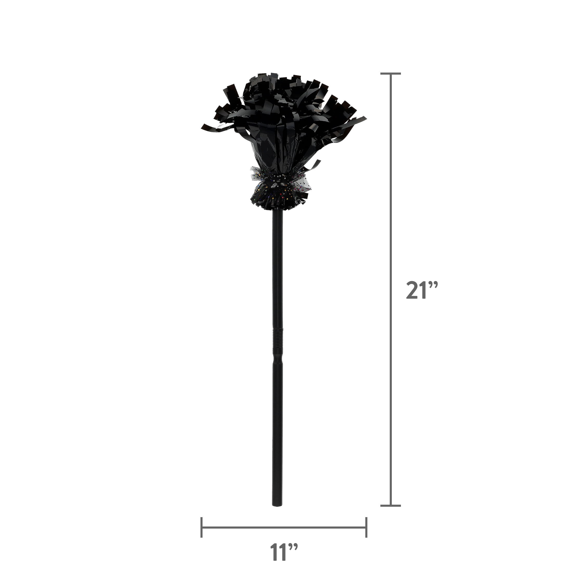 Mylar Broom Toy Costume Accessory for Children, Black, Halloween by Way To Celebrate