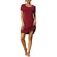 thumbnail image 1 of INSPIRE CHIC Camisón de Mujer de Manga Corta con Volantes, Vestido de Noche, Ropa de Casa, Camisones, Rojo, 1 of 5
