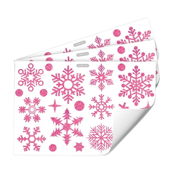 Christmas Snowflake Sticker, Window Decoration Sticker, Double-Sided Visible Wall Decal for Home and Office, Easy Peel and Stick, Removable and Repositionable, Bedroom and Living Room Wall Art