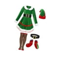 thumbnail image 4 of Disfraz de navideño para niñas, conjunto de ropa para cosplay, cumpleaños, carnaval, juego de rol 150, 4 of 8