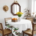 thumbnail image 3 of Green Pine Cone Table Cloth Waterproof Tablecloths, Christmas Winter Plants Leaves Tablecloth Dining Table Cover for Kitchen Party Tabletop Outdoor, Square Tablecloth 60x60 Inch, 3 of 9
