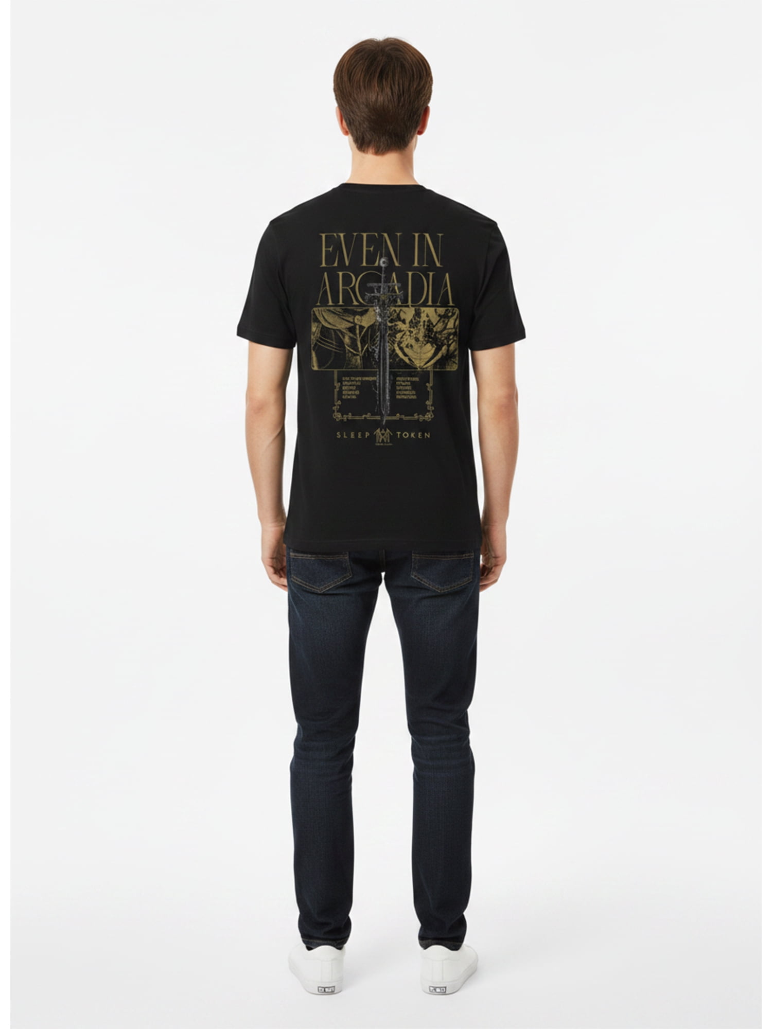 Sleep Token Men’s Graphic Short Sleeve Tee, Even in Arcadia Tour Graphic, Sizes S–3XL