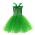 thumbnail image 6 of Afdoent Girls Fashion Dresses Toddler Christmas Girls Dress Green Tutu Mesh Dress With Headwear Leg Warmer 3Pcs Sets Performance Party 6-7 Years, 6 of 6