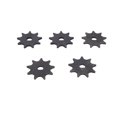 thumbnail image 2 of Motor 5PCS 9T Chain Sprocket Steel D Hole Motor Engine Sprocket for MY1016 MY6812 High Speed Motor, 2 of 7