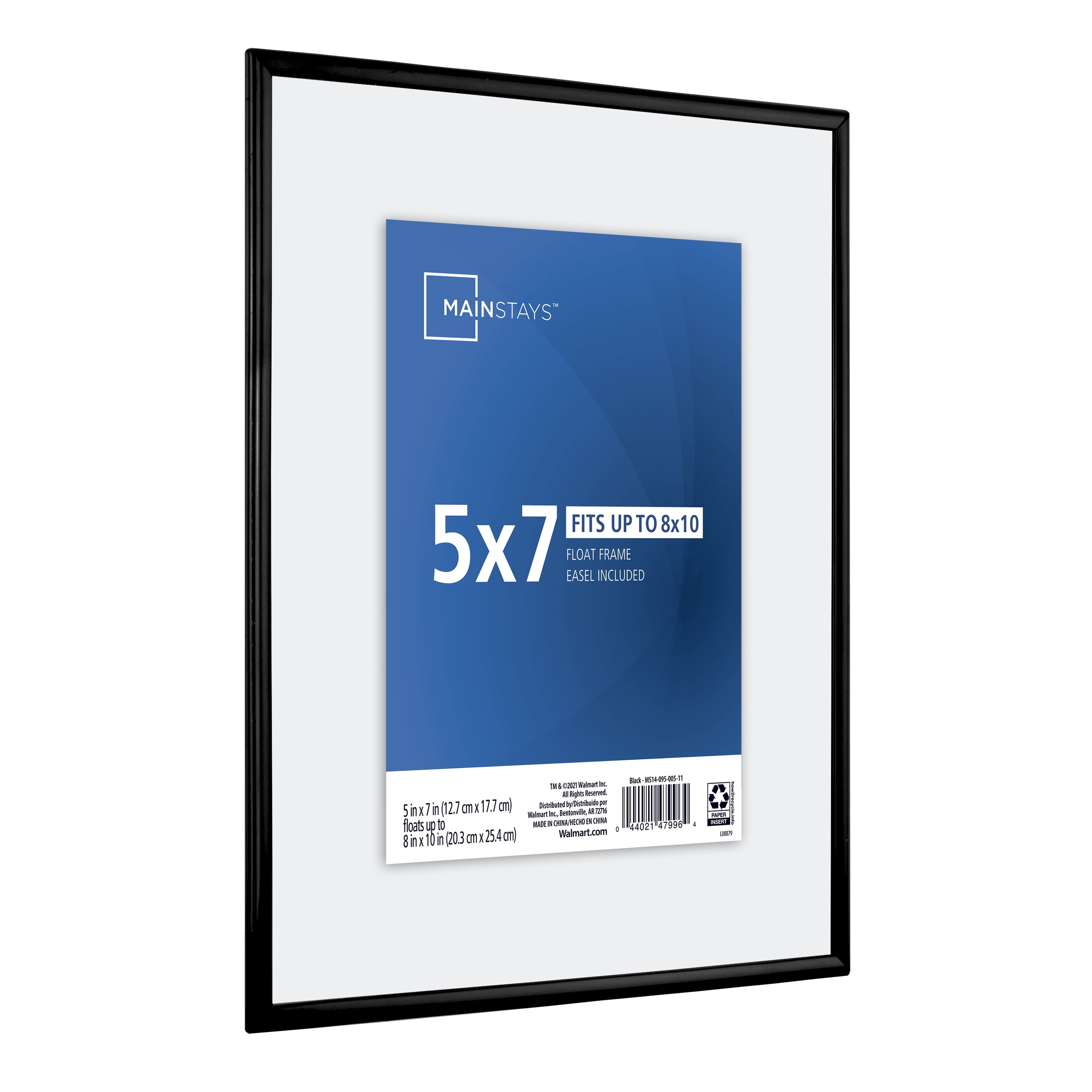 Details about   Mainstays 8x10 Float Picture Frame Set 6 Home Decor Wall Mount Easy Installation 