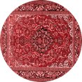 thumbnail image 1 of Ahgly Company Indoor Round Medallion Red Traditional Area Rugs, 5' Round, 1 of 4