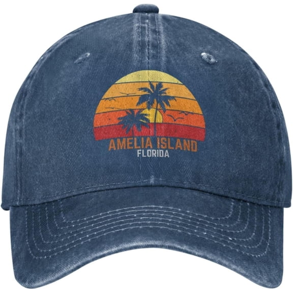 Amelia Island Florida Hat Men Baseball Caps Graphic Cap