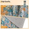 thumbnail image 5 of Hasoo Washable 6' x 9' Abstract Area Rug for Living Room Soft Indoor Modern Carpet, Yellow/Blue, 5 of 5