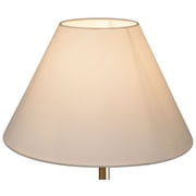 Simplee Adesso White Fabric Uno Lamp Shade, 10H x 15D, Transitional Style, Adult Office, Dorm Room