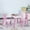 Pink Crown, variant on Kids Table and 2 Chairs Set, 3 Pieces Toddler Table & Chair Set, Kids Play Table for Kids Ages 1-8, Solid Wood Legs, Wooden Drawing Table W/ 2 Chairs for Nursery, Kindergarten, Home