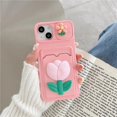 thumbnail image 3 of Simple Love Silicone Wallet Card Case For iPhone 15 14 13 12 11 Pro Max 7 8 Plus Case, 3 of 5