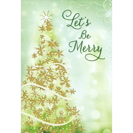 Designer Greetings Sparkling Tree - Package of 8 Christmas Party