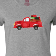 thumbnail image 4 of Inktastic Christmas Red Vintage Truck with Presents Women's T-Shirt, 4 of 5