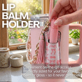 thumbnail image 6 of Biddlebee Tumbler Accessory Set with Water Bottle Handle, Straw Topper, Charm Hook & Lip Balm Holder, Pink Pearl, 6 of 8