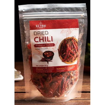 20packs x 5.29oz Whole Dried Red Chili Peppers - Hot Thai Seasoning Spices