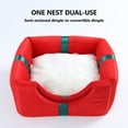 thumbnail image 5 of Matoen Christmas Cat Beds for Indoor Cats - Large Cat Cave for Pet, Foldable Santa Cat Hideaway, 5 of 9