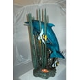 thumbnail image 5 of Nifao Two Dolphins with Small Fish Outdoor Fountain Statue, Bronze Garden Water Feature Sculpture for Patio & Yard – Garden Outdoor Decor Sculpture, 33"L x 30"W x 42"H, 5 of 12
