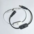 thumbnail image 2 of DC5.5x2.1mm Male to Female Power Extension Cable With Switcher for LED Light and Security Cameras, 2 of 8