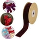 thumbnail image 1 of Cinta de terciopelo con carrete Cintas flocadas Cinta de floristería Rollo de cinta de terciopelo de una sola cara para envolver regalos Invitación de Rojo oscuro, 1 of 8