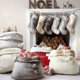 thumbnail image 3 of Venta al por mayor Mini saco de Navidad Bolsa de dulces de Navidad Monograma Pom Pom Velvet Santa Sack, 3 of 4