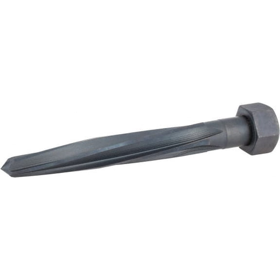 Hertel 1-1/16" Reamer Diam, 1-5/8" Straight Shank with Flats, Bridge Reamer Spiral Flute, 7" Long, Right Hand Cut, Left Hand Spiral, HSS