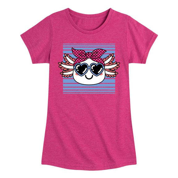 Instant Message - Girls Love Big Bows - Toddler & Youth Girls Short Sleeve Graphic T-Shirt