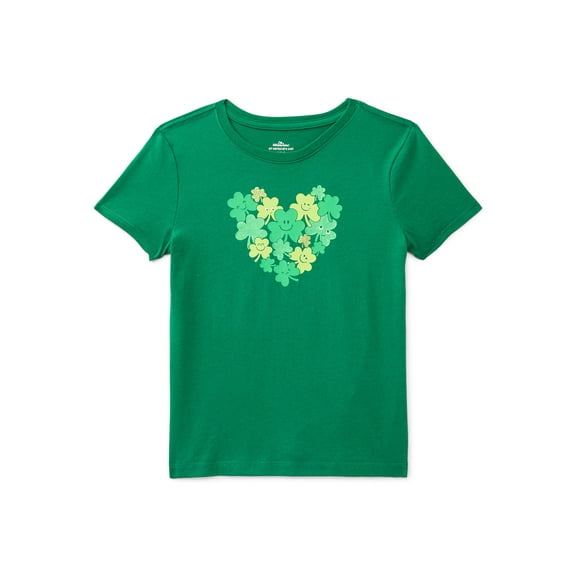 St. Patrick’s Day Girls Short Sleeve T-Shirt from Way To Celebrate, Sizes 4-18