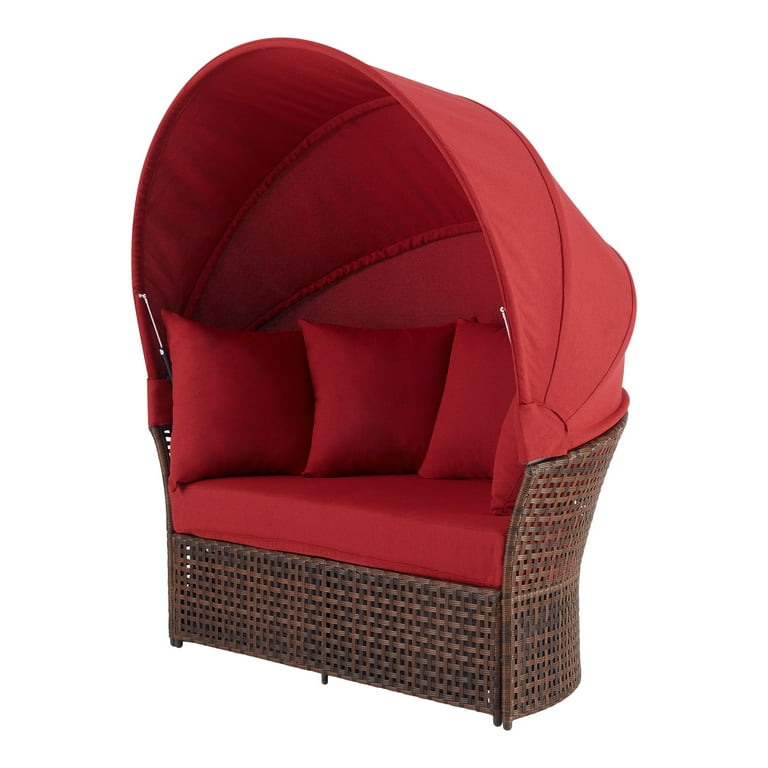 Red outdoor daybed deals