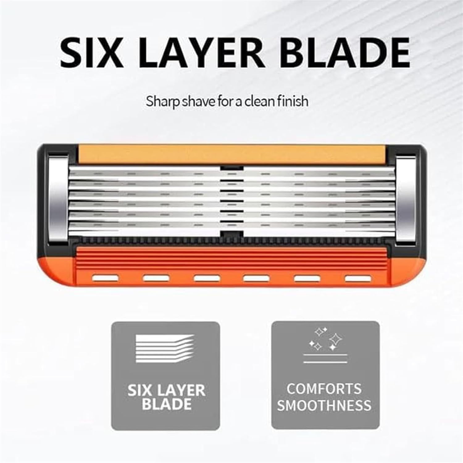 48-Piece Men's Razor Blade Replacement Set With Free Handle - Ultra Sharp Stainless Steel Blades For Smooth Shaving, Ultra Sharp Stainless Steel Blades, For Face Head Body Shaving
