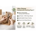 thumbnail image 4 of Recyclable Honeycomb Packing Paper Roll - Brown Kraft Wrapping Paper for Gifts & Products - Eco-Friendly Alternative to Bubble Wrap - Biodegradable & Compostable - Made in USA (15'' x 875''), 4 of 8