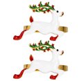 thumbnail image 1 of 2pcs Christmas Reindeer Shape Napkin Rings Napkin Holders for Dinning Room, 1 of 9