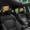 thumbnail image 2 of Chanana 1 PCS Car Headrest Covers Soft Breathable Head Rest Cover Protector Bear Headrest Covers for Cars Seat Headrest Cover for Trucks SUV Universal Interior Car Accessories, 2 of 6