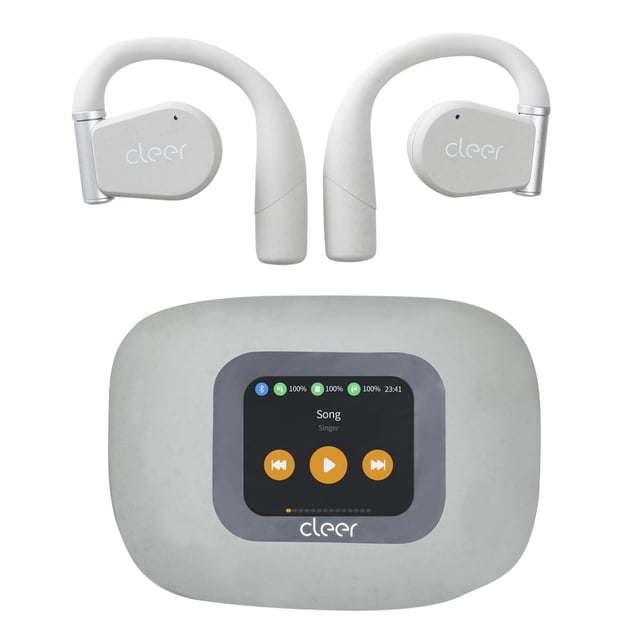 Audífonos Cleer ARC 3 Open-Ear: Sonido Hi-Res, Dolby Atmos, 50h Batería, IPX7 Color Gris