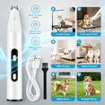 thumbnail image 5 of EXLEAF 2026 New Dog Paw Trimmer with Led Light & Uv Light,Dog Grooming Clippers Cats Hair Paw Trimmer for Cat Dog,Rechargeable Low Noise Electric Shaver Clippers for Trimming Hair Around Paws Eyes, 5 of 7