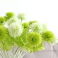 thumbnail image 4 of CreativeArrowy 6pcs Artificial Dandelion Flower Green Color Decorative Fake Flowers Grass Ball Plants for Wedding Home Garden Decoration Floral, 4 of 8