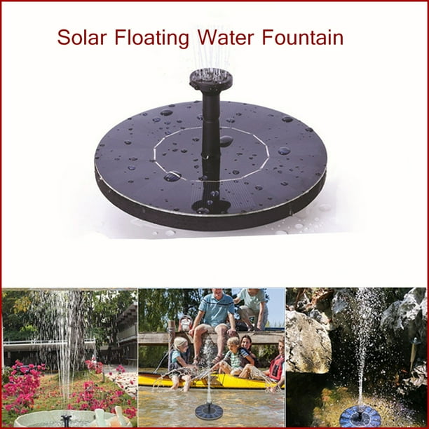 "Mini Solar Fountain Solar Panel Floating Water Fountain Pump Kit for