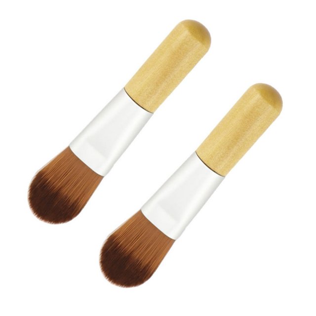 HAOAN 2 Pcs Foundation Brush Foundation Mini Cosmetic Beautiful Makeup Brush Concealer Brush Mini Powder Brush Makeup Cosmetic