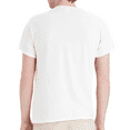 thumbnail image 6 of Hanes Men EcoSmart T-Shirt, Short Sleeve Crew Neck Cotton-Poly Blend Classic Tee, White, S, 6 of 6
