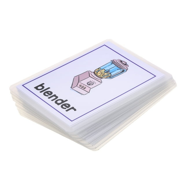 Tachiuwa Kids Early Educational Sight Cards 36 Pieces Kitchenware 36x Kitchenware