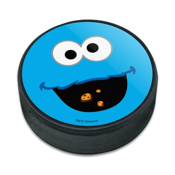 Sesame Street Cookie Monster Face Ice Hockey Puck