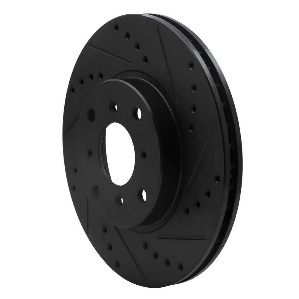 Dynamic Friction Company 633-59022R DFC Brake Rotor - Drilled And Slotted - Black