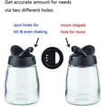 thumbnail image 4 of Paquete de salero y pimentero, soportes para condimentos a prueba de humedad de 150ML, botella de condimento con diseño de doble apertura, 4 of 7