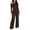 Brown, variant on Women's 2 Piece Set, Off Shoulder Long Sleeve Top and Wide Leg Pants, Matching Lounge Sets for Women, Ruching Detail Loose Outfit for Casual Wear, Daily Outfits and Relaxation-Black