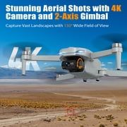 AUOSHI GPS Drone with 4K Camera for Adults Beginner,Upgraded EIS with Brushless Motor,Foldable FPV Quadcopter with Optical Flow, Follow Me, Smart Return Home,60 Mins Flight Time